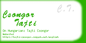 csongor tajti business card